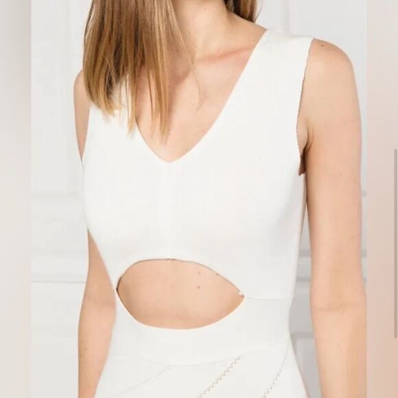 56 NWT 400.00 Pinko Nauru Abito Knit Shift dress Medium - Picture 4 of 5